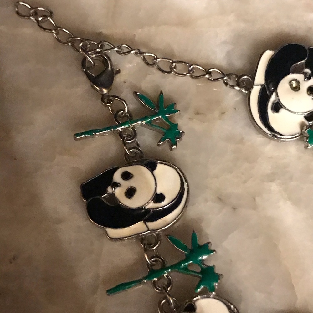 Six Pandas With Four Trees Bracelet - image 2